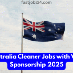 Australia Cleaner Jobs with Visa Sponsorship 2025